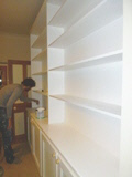 fitted home office library