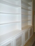 fitted home office library